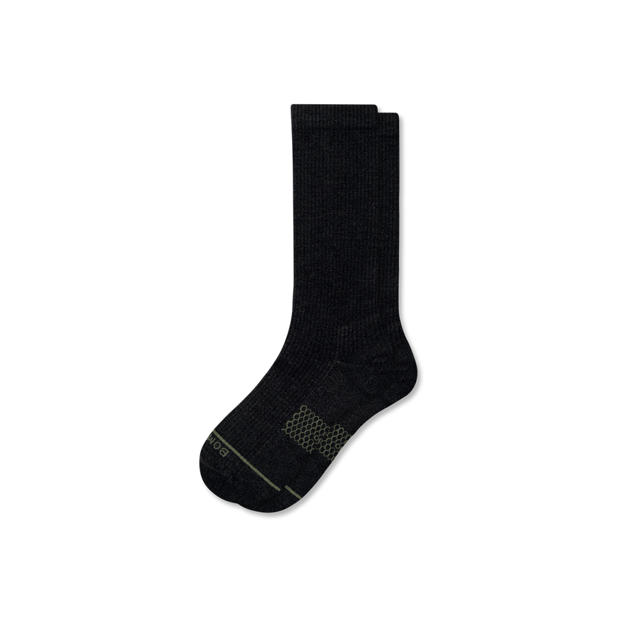 Women's Merino Wool Blend Modern Rib Calf Socks - Run Office Fit