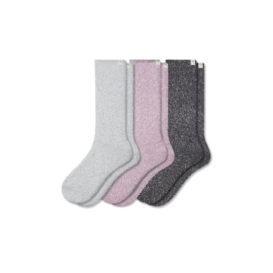 Women's Fuzzy Sock 3-Pack - Modern Run Support