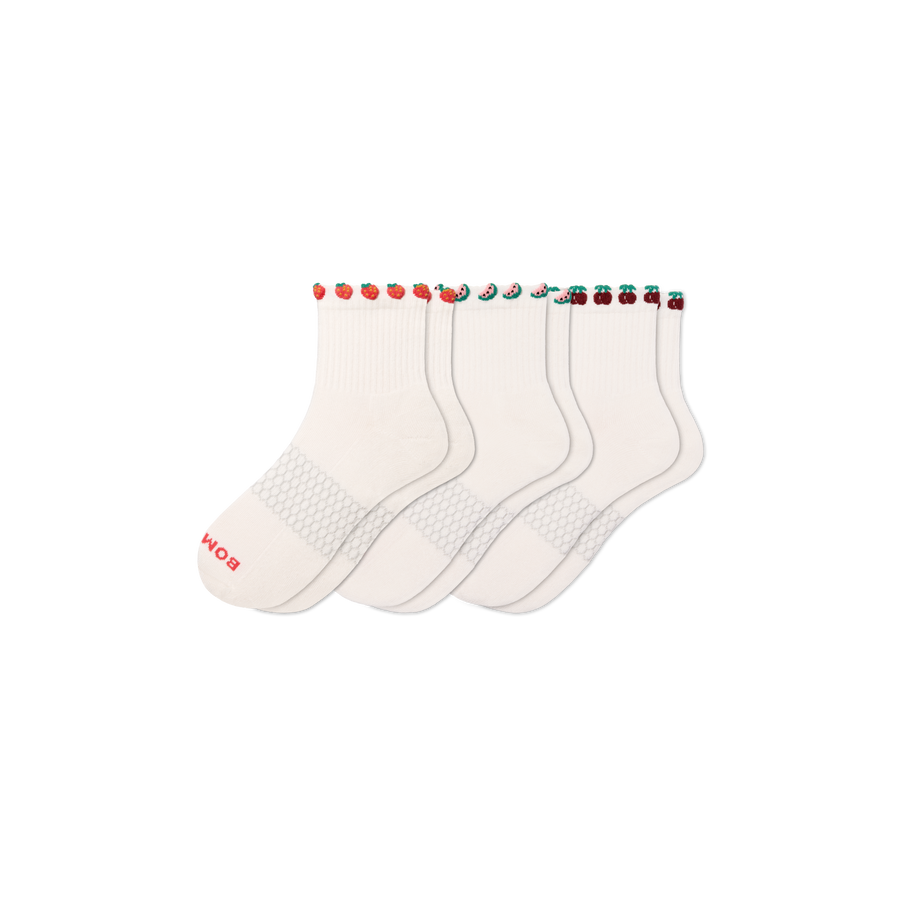 Women's Farmer's Market Quarter Sock 3-Pack - Fresh School Move