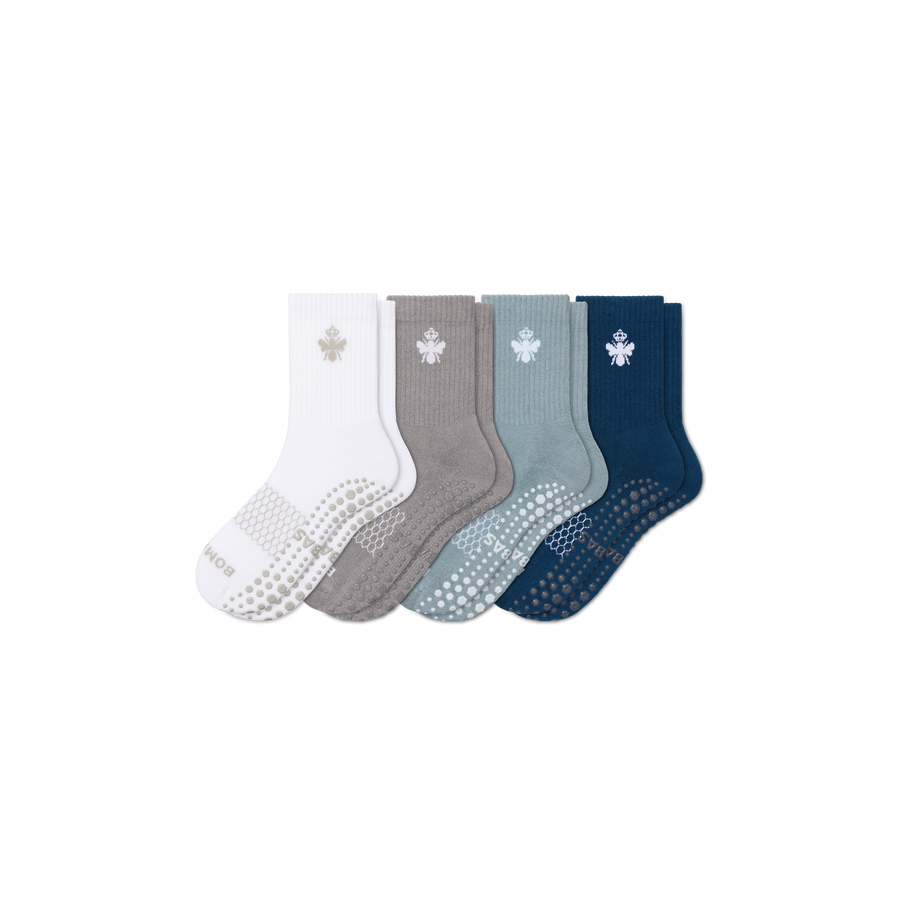 Men's Gripper Half Calf Sock 4-Pack - Smooth Weekend Fit