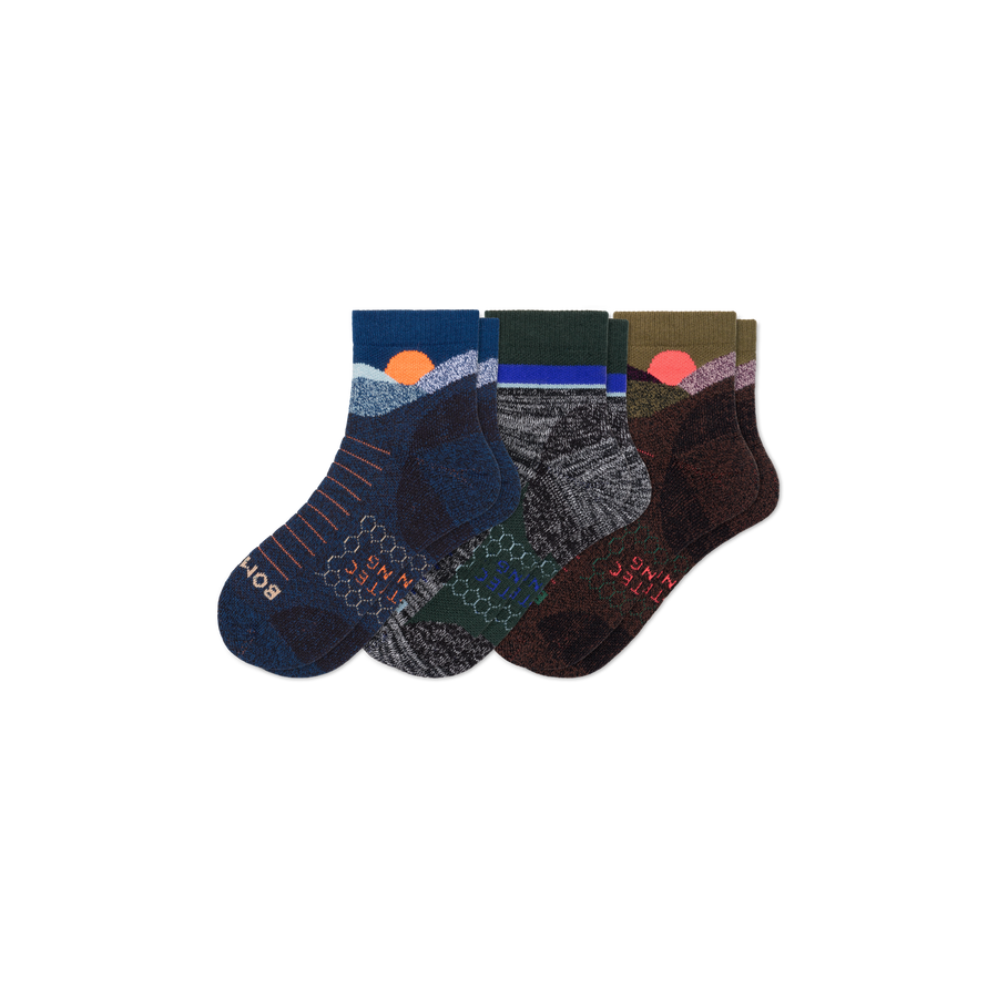 Men's Hiking Quarter Sock 3-Pack - Active Weekend Support