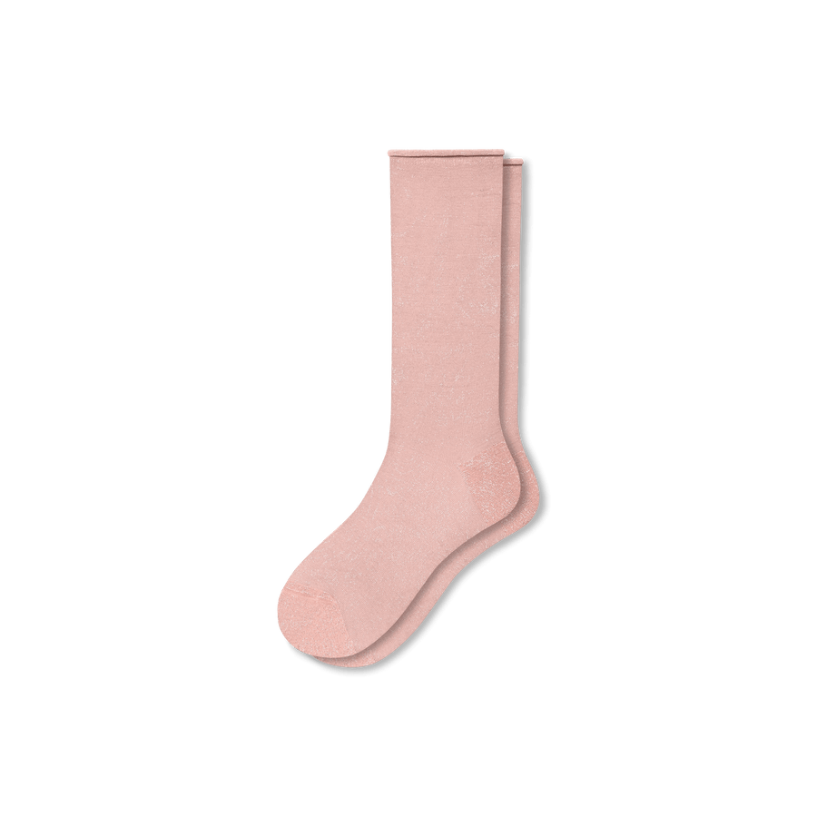 Women’s Sheer Sparkle Calf Socks - Comfort Ankle Pair