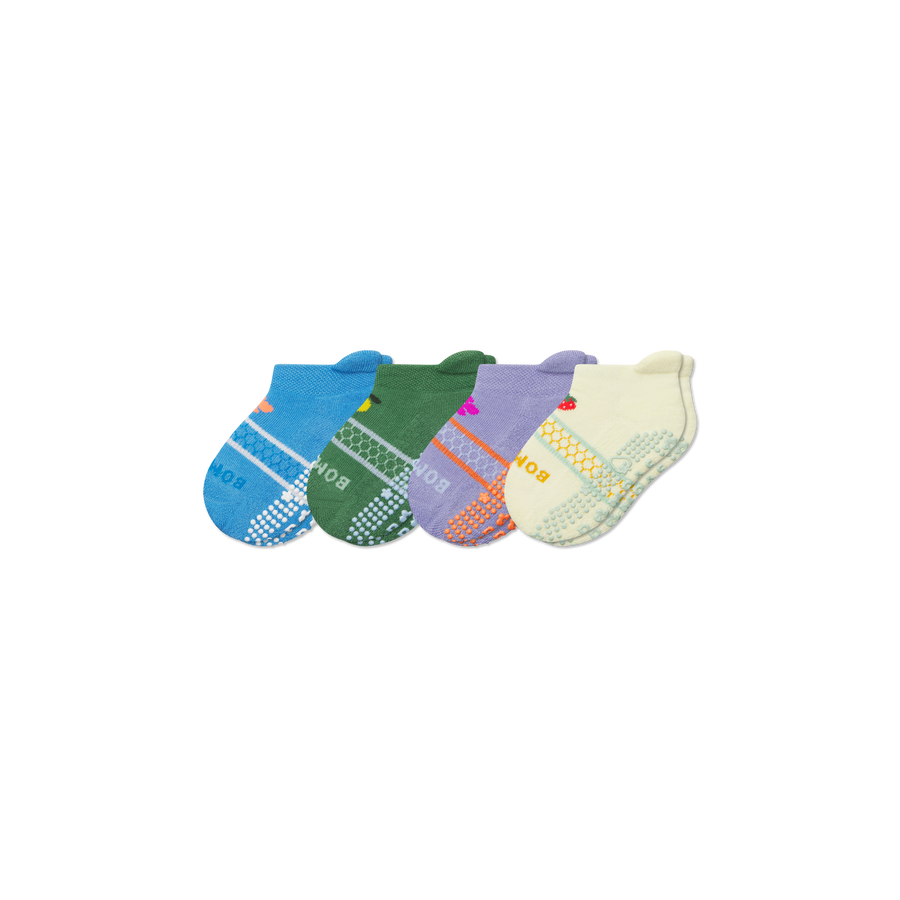 Toddler Garden Party Ankle Sock 4-Pack - Classic Crew Move