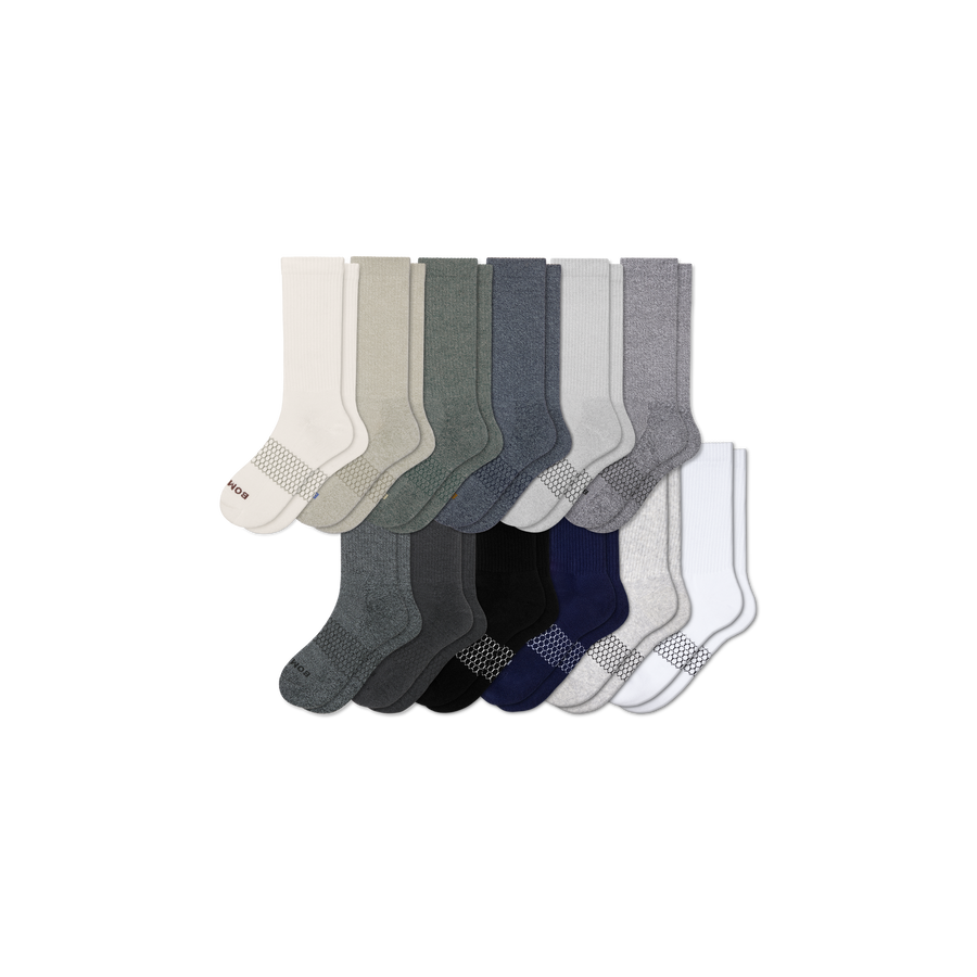 Men's Marl Calf Sock 12-Pack - Modern Court Pair