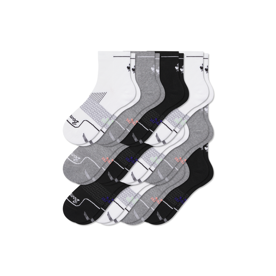 Men's Run Quarter Sock 12-Pack - Classic Everyday Rotation