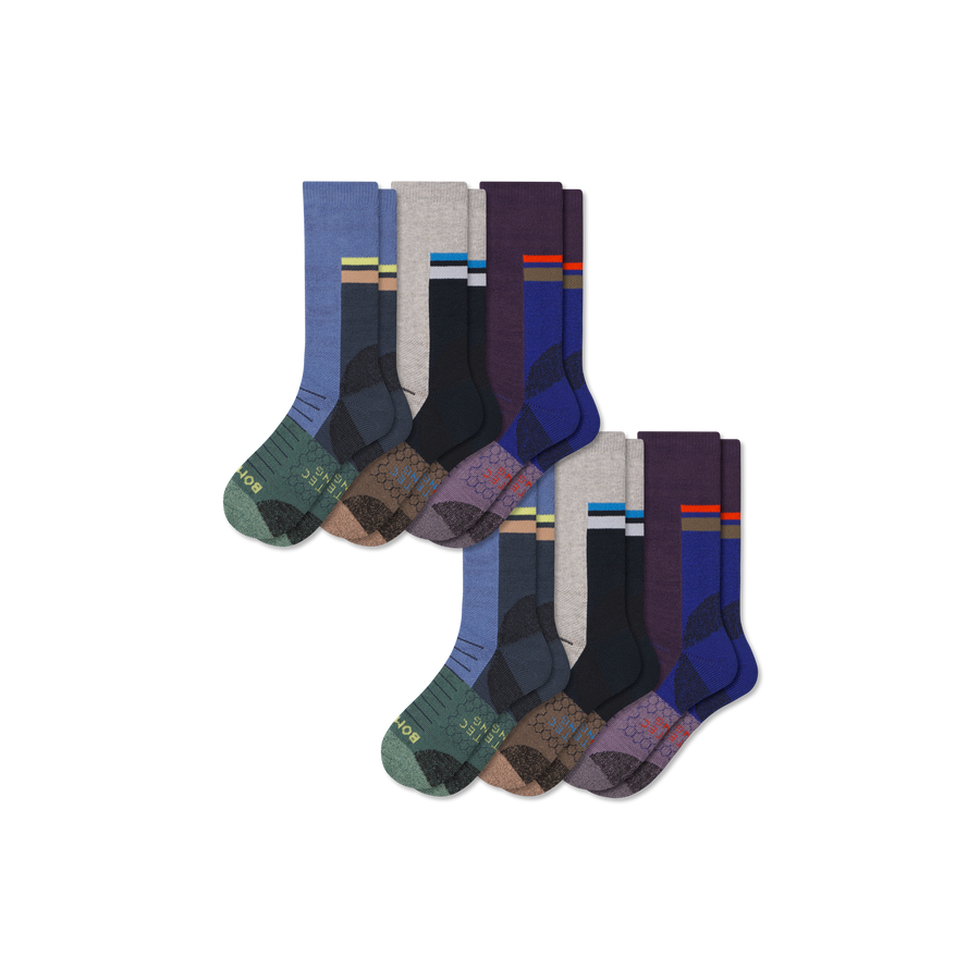 Women's Hiking Calf Sock 6-Pack - Active School Cushion