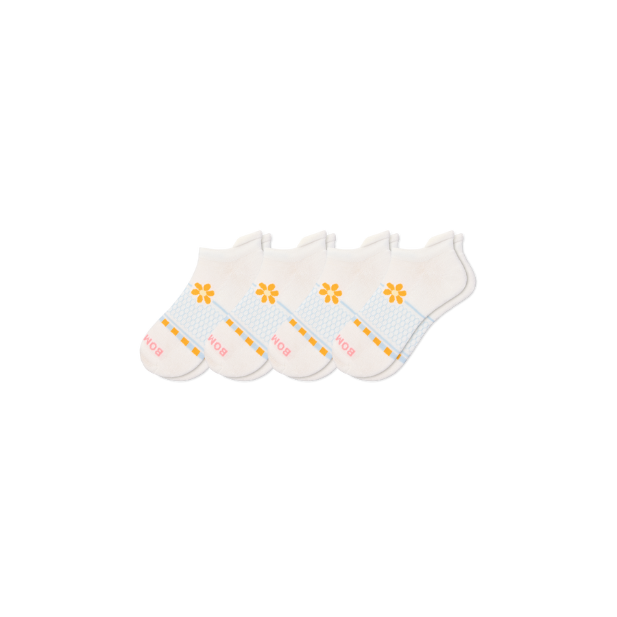 Women's Beach Day Ankle Sock 4-Pack - Light Low Cut Fit