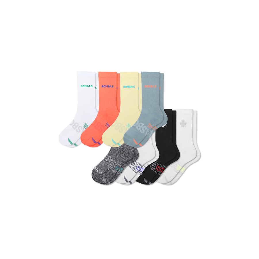 Youth All Sport Calf Sock 8-Pack - Cozy Shift Pair