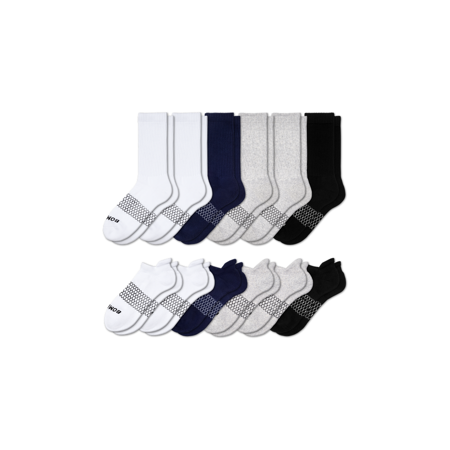 Men's Calf & Ankle Sock 12-Pack - Run Hike Wear