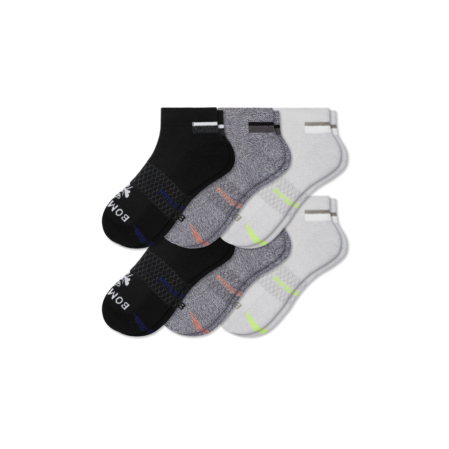 Men's Performance Compression Ankle Sock 6-Pack - Dynamic Warmup Fit