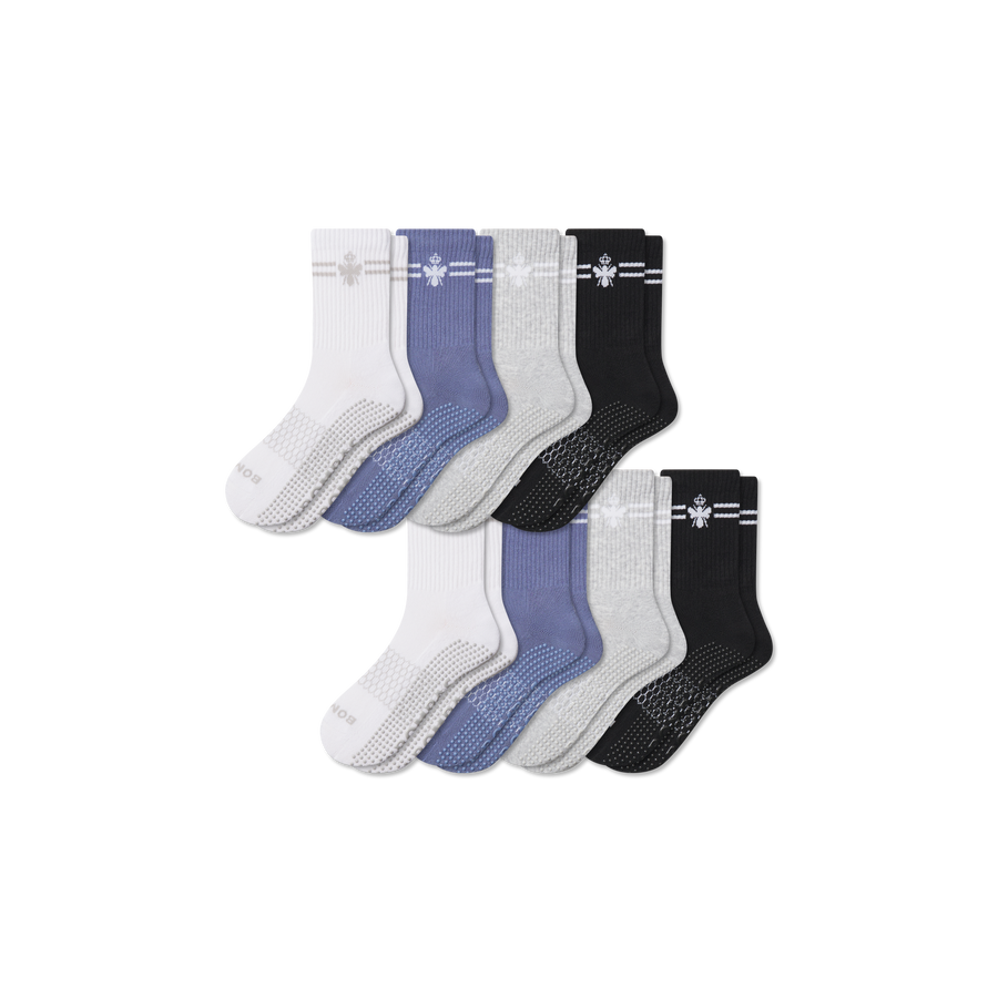 Women's Grippers Half Calf Sock 8-Pack - Steady No Show Rotation