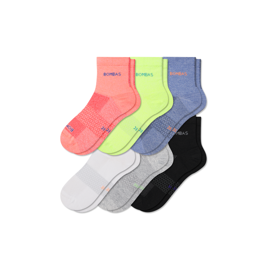 Men's UltraLite Sport Quarter Sock 6-Pack - Daily Home Cushion