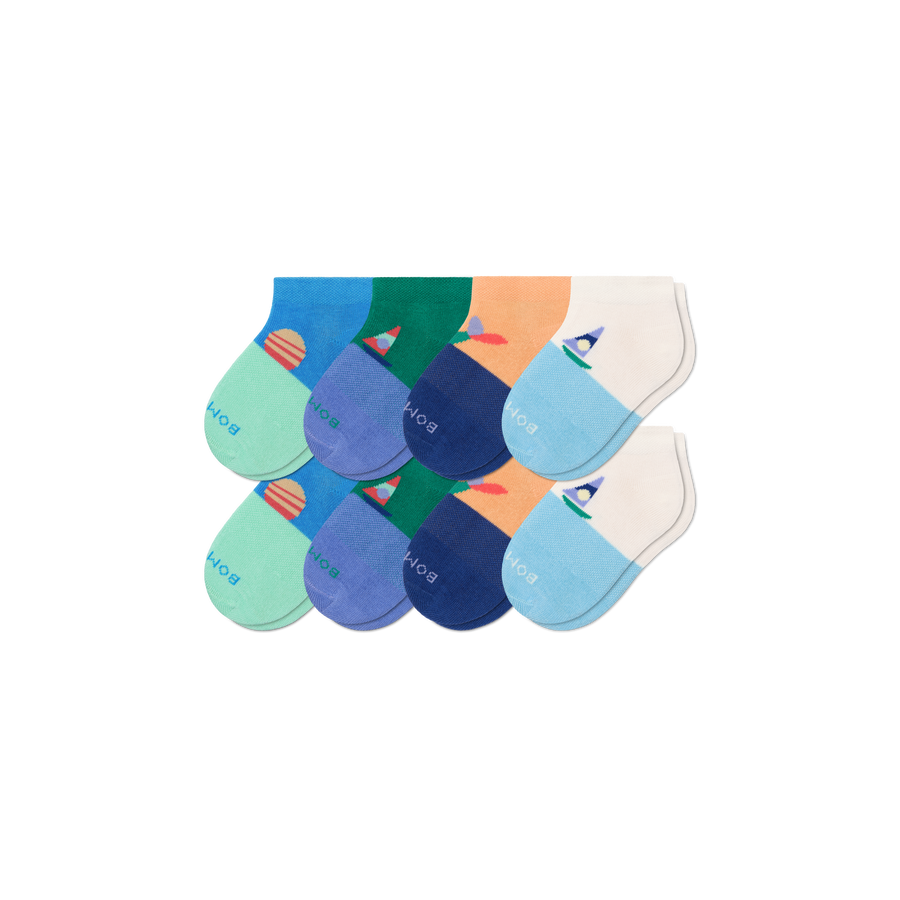 Toddler Lightweight Ankle Sock 8-Pack - Cozy Low Cut Cushion