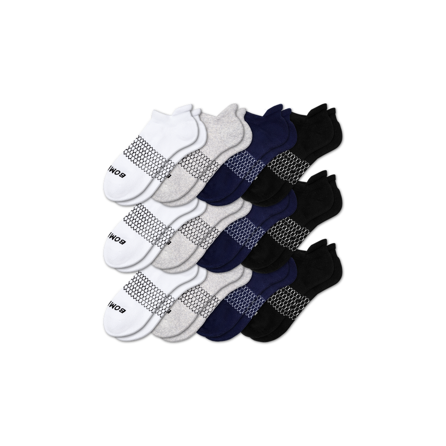 Men's Solids Ankle Sock 12-Pack - Weekend Run Rotation